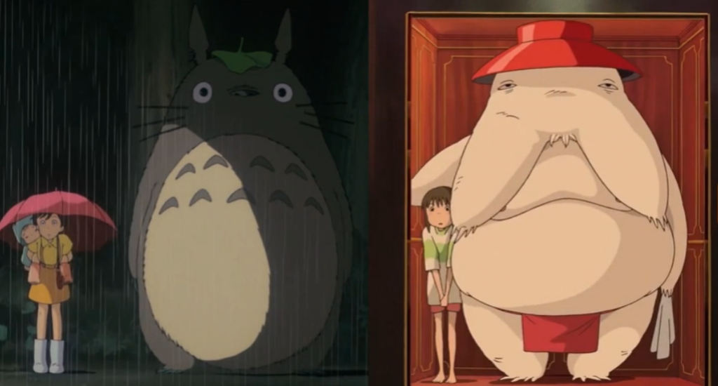 A similar scene from Totoro and Spirited Away