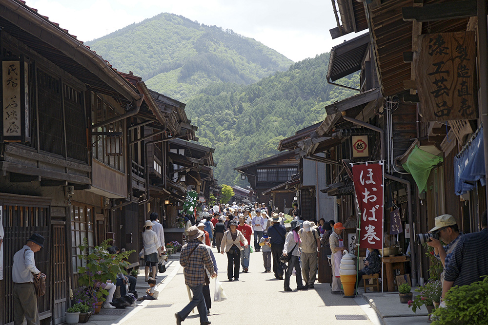 Narai-juku in Nagano Prefecture (from Wikimedia Commons)
