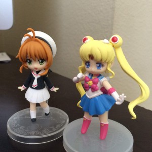 Sakura and Sailor Moon