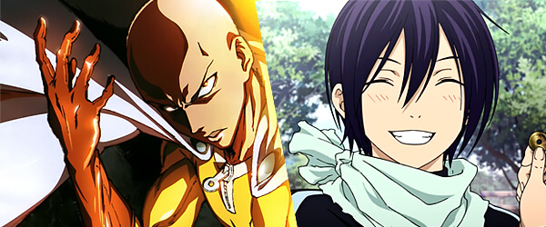 The Best Anime of Fall 2015 - Saitama (One Punch Man) / Yato (Noragami)