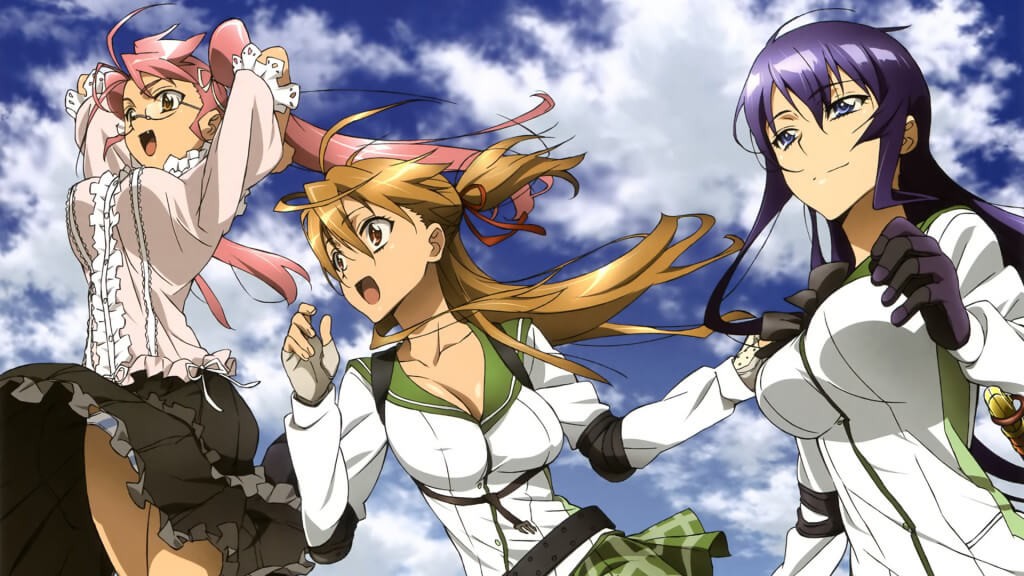 Highschool of the Dead: Zombis y fanservice disponibles en Netflix