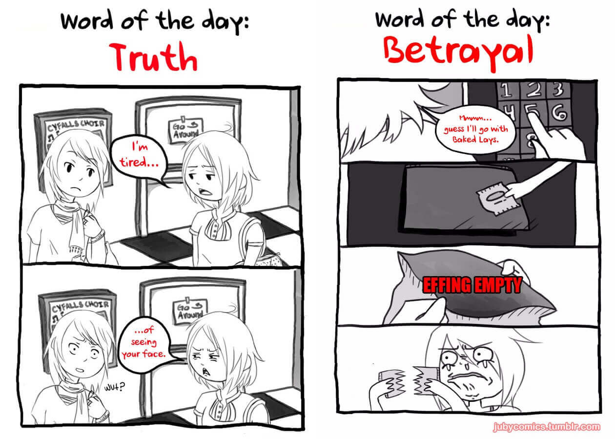 JubyPhonic Interview Two comics from Juby's Word of the Day.