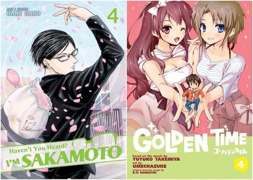 July 2016 Manga Releases (Haven't You Heard? I'm Sakamoto, Golden Time)