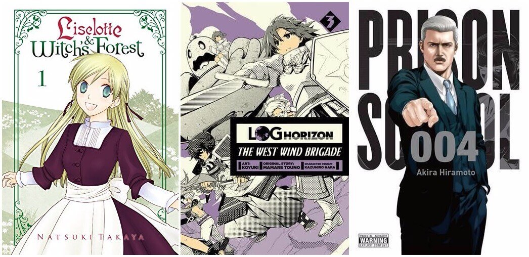 July 2016 Manga Releases (Liselotte & Witch's Forest, Log Horizon, Prison School)