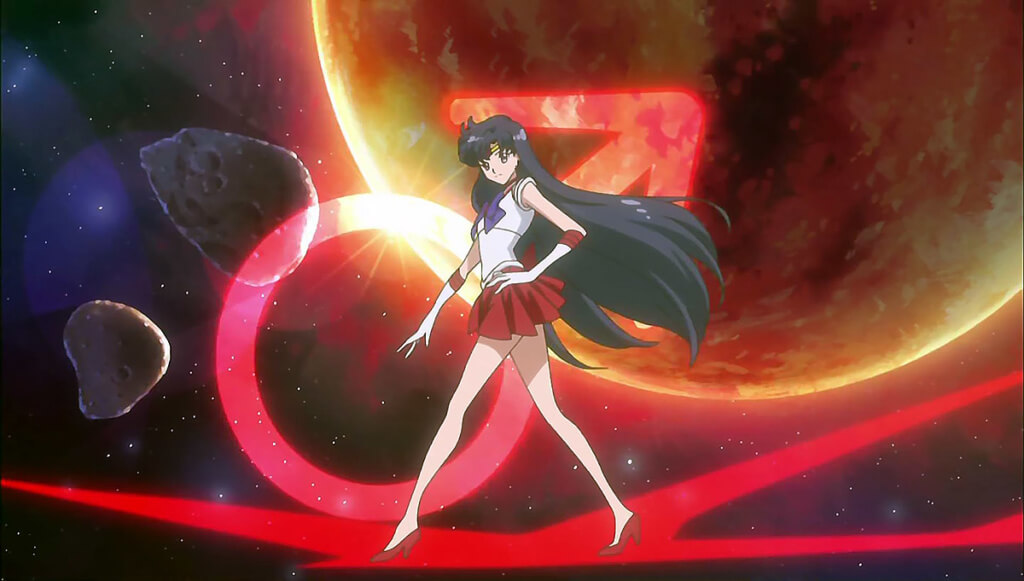 Sailor Mars Transformation in Sailor Moon Crystal