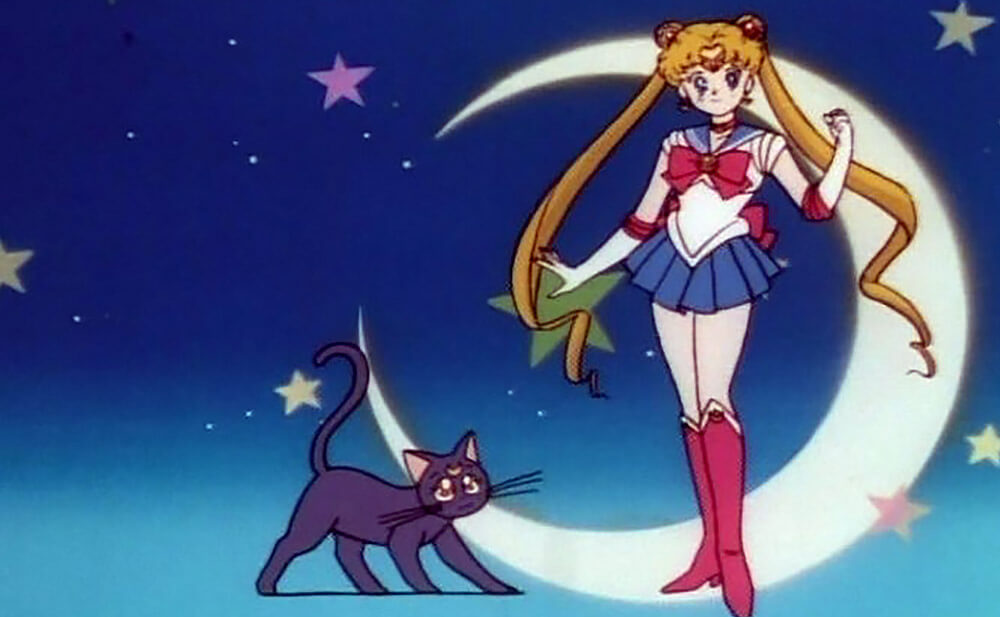 Sailor Moon and Luna