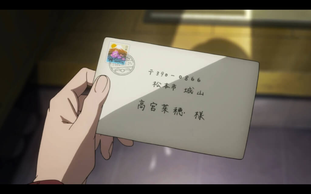 Orange Series Review [ Spoiler Free ] Naho holding the letter from her future self.