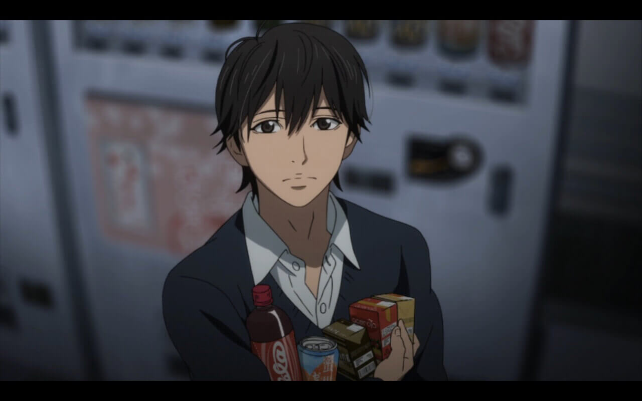 Orange Episode 3 Review Kakeru looking up at the rest of the group.
