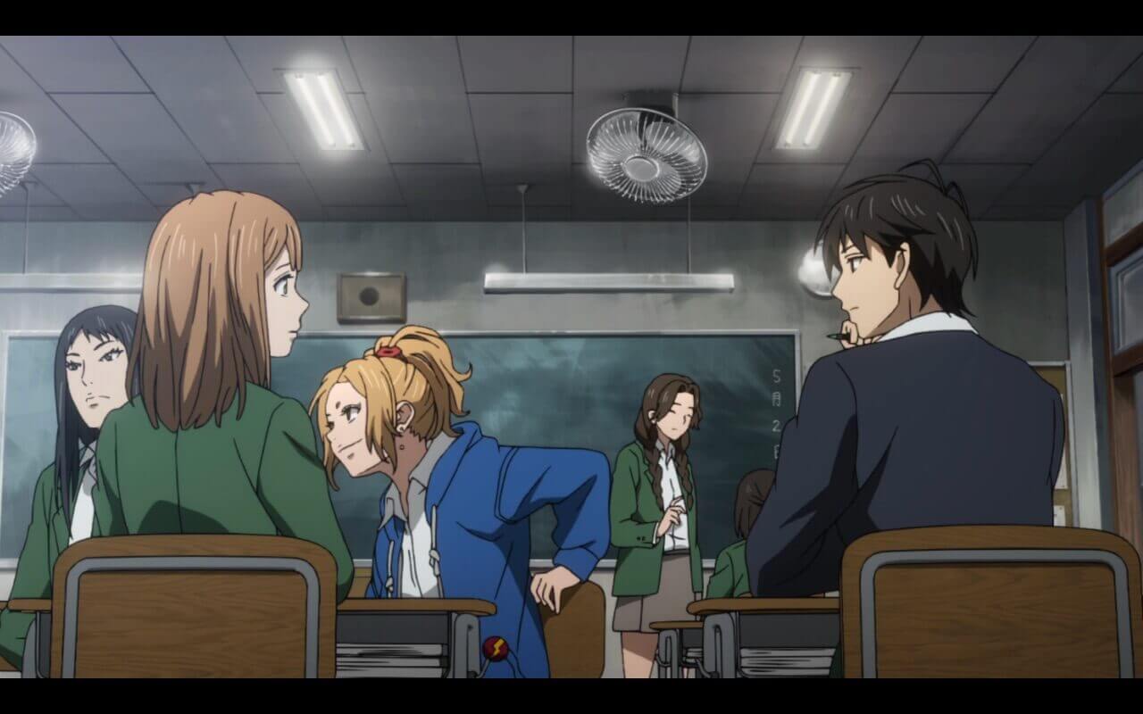 Orange Episode 3 Review Kakeru asking Naho what she wants to drink.