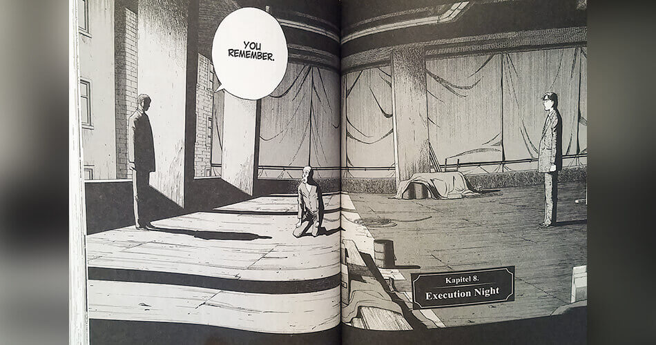 A page spread from Naoki Urasawa's Monster