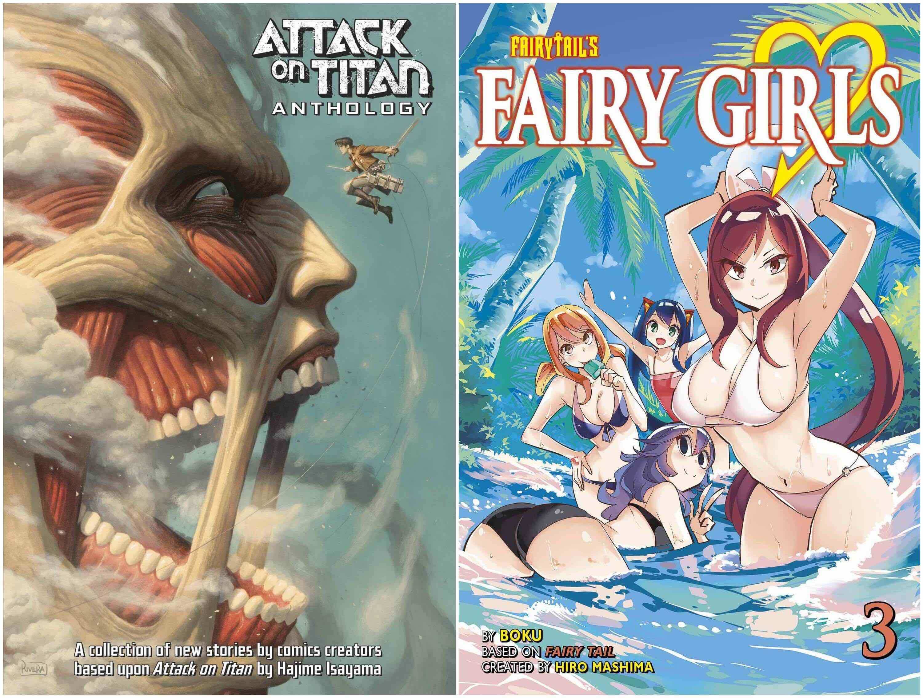 October 2016 Manga Releases Covers for Attack on Titan Anthology and Fairy Girls.