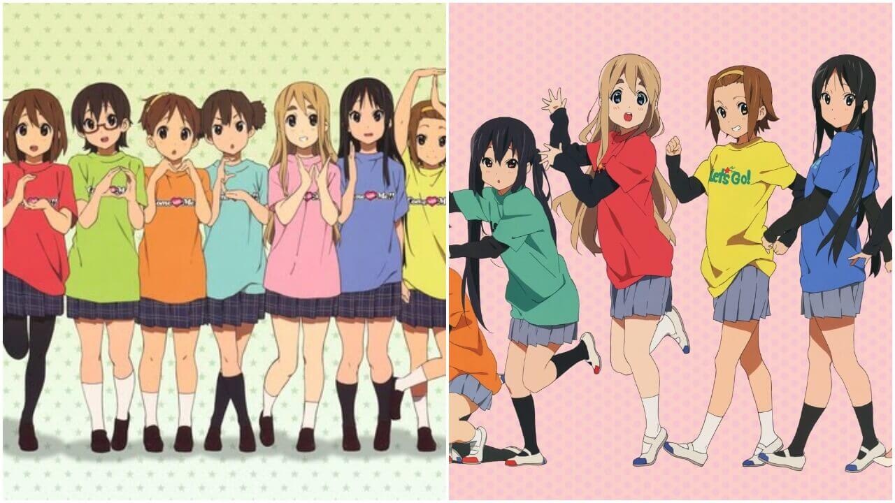 Living in Japan The girls from K-ON wearing loafers and Mary Jane-like shoes.
