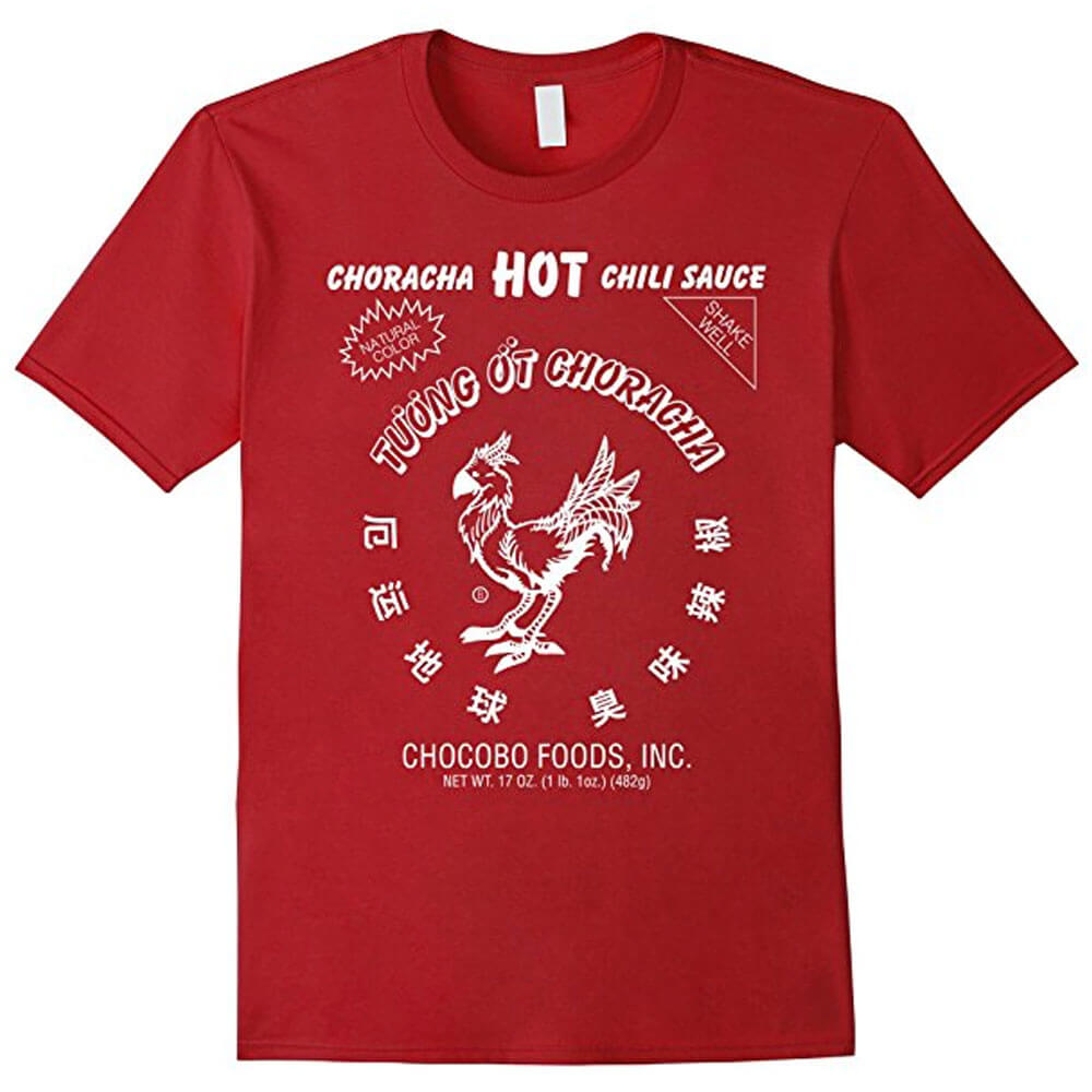 Final Fantasy Gift Guide - Choracha Hot Sauce Shirt