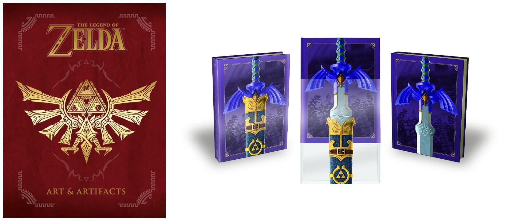February 2017 Manga Releases Covers of The Legend of Zelda Art & Artifacts and Art & Artifacts Limited Edition.