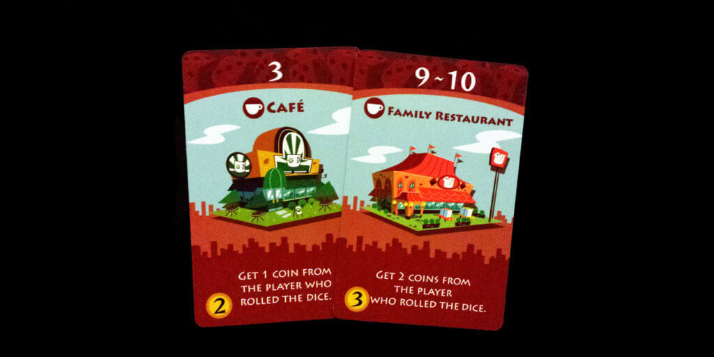 Machi Koro Game Pieces - Restaurant Cards