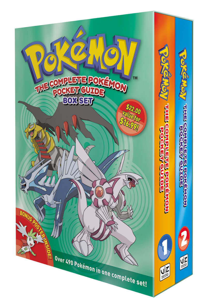 February 2017 Manga Releases Cover of The Complete Pokemon Pocket Guide Box Set.