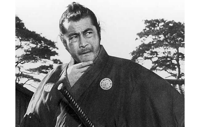 Toshiro Mifune as the unnamed samurai