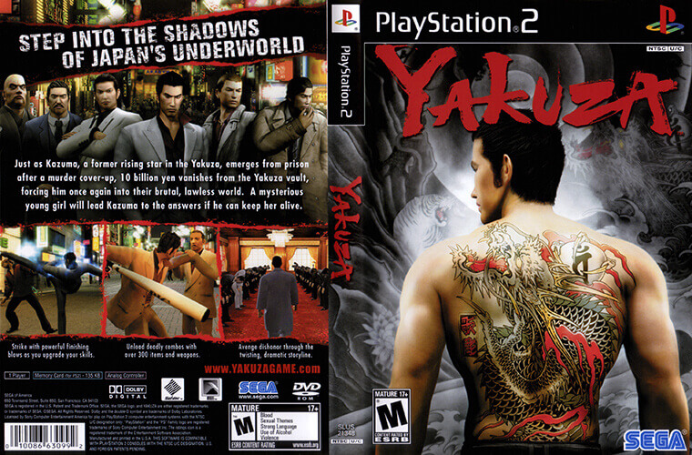 Yakuza game cover