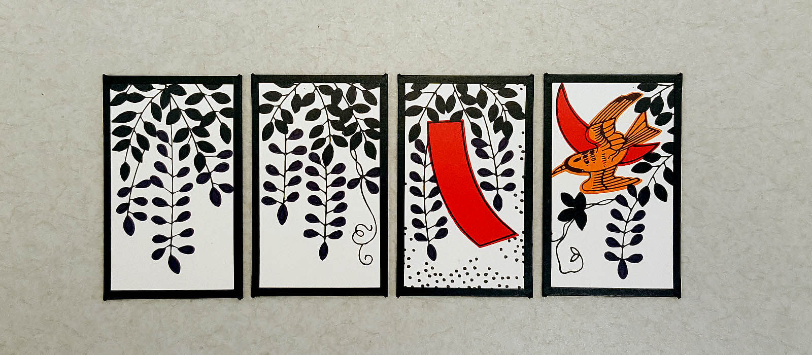 Hanafuda April cards