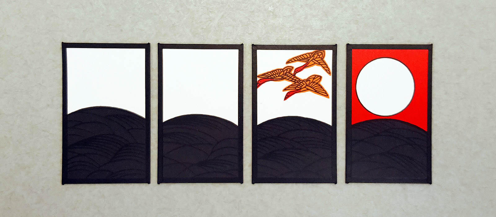 Hanafuda August cards