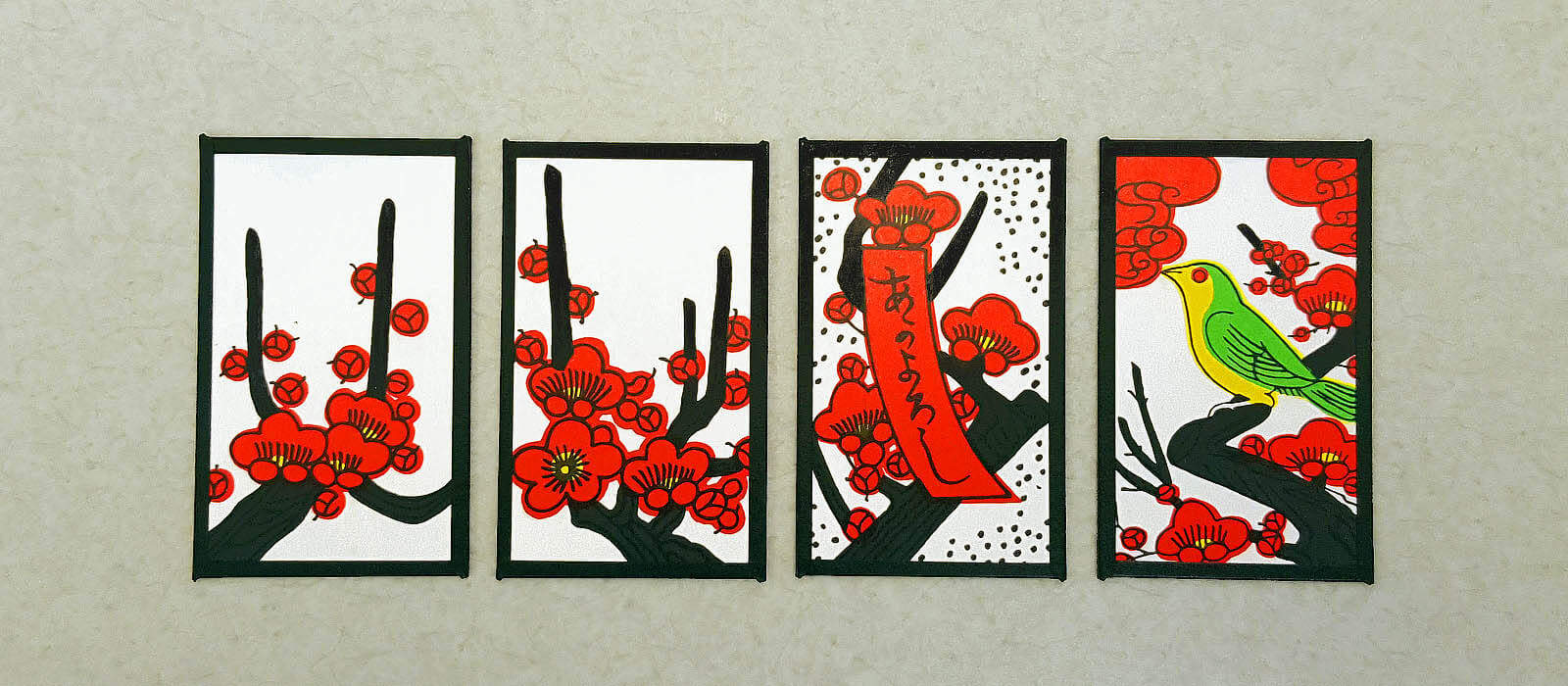 Hanafuda February cards