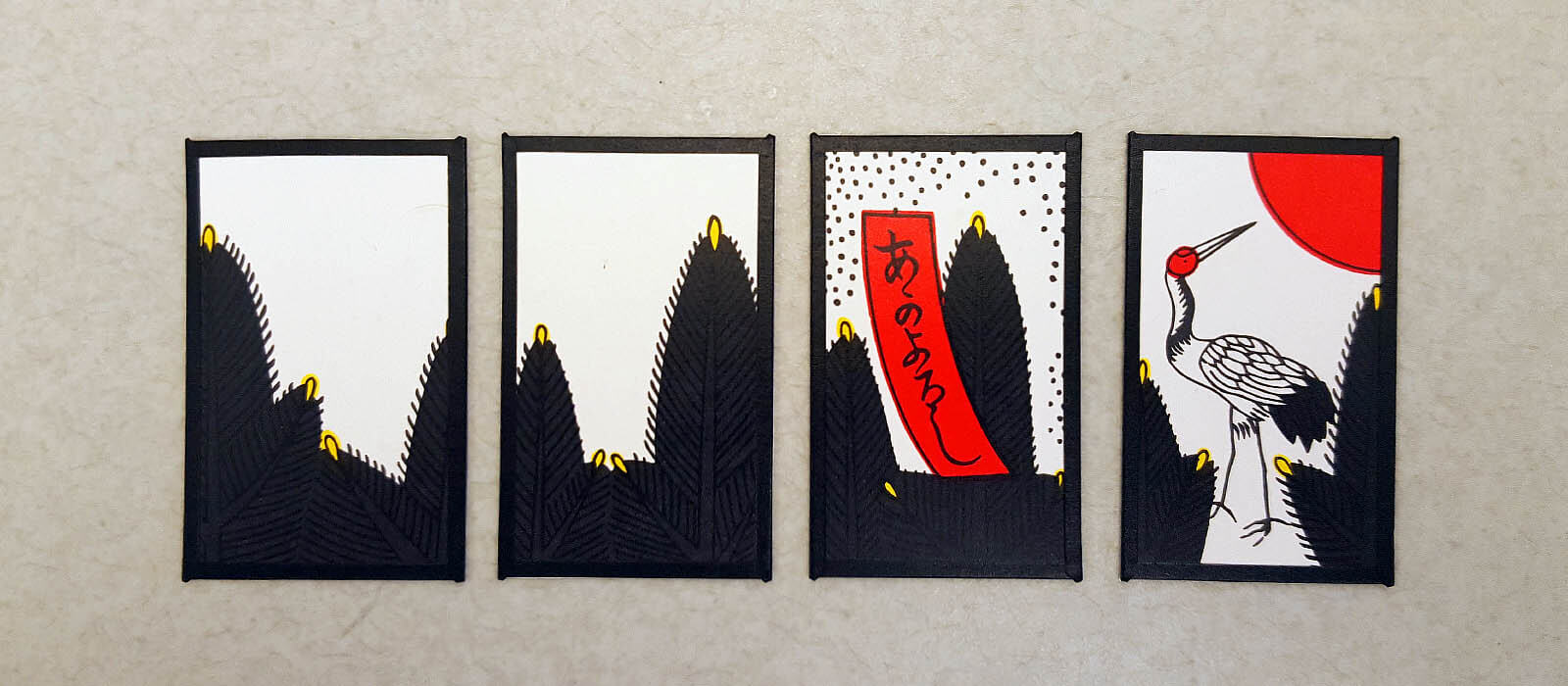 Hanafuda January cards