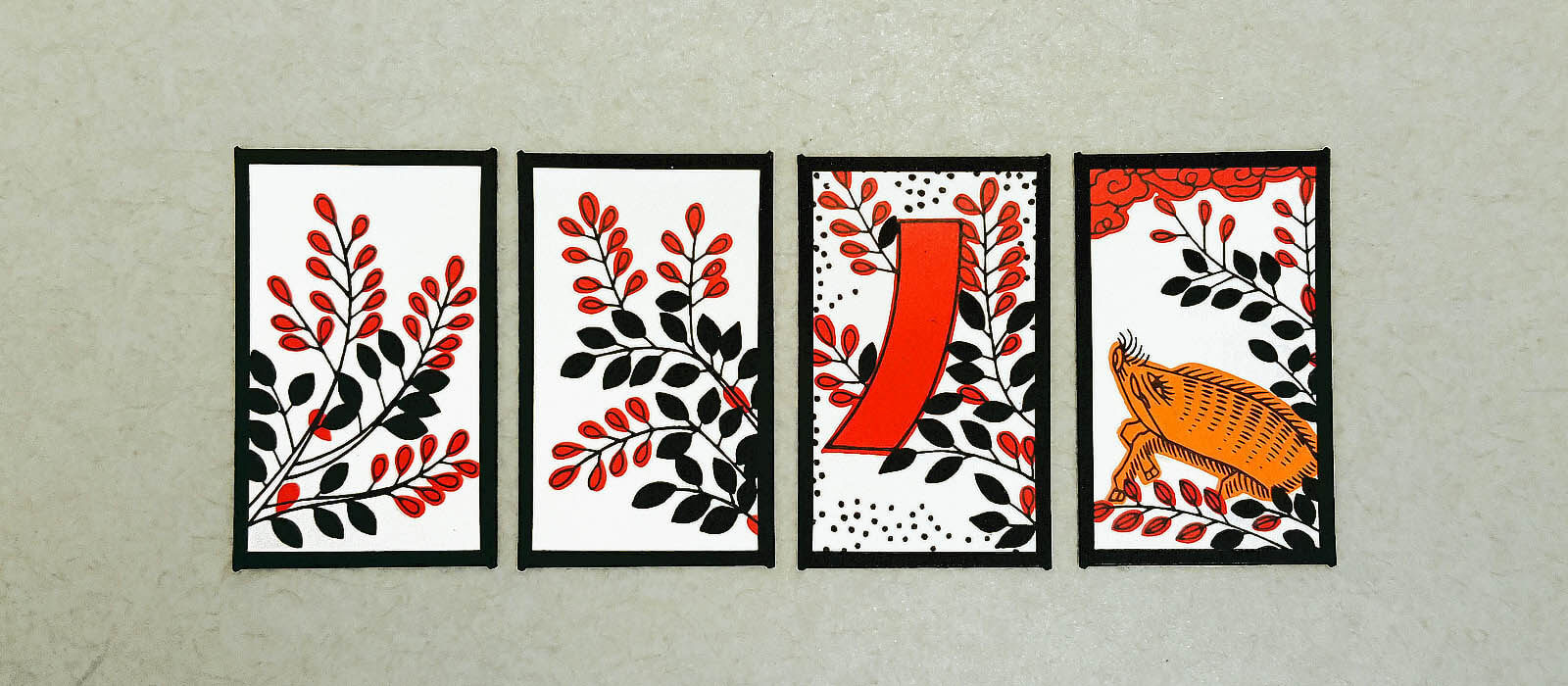 Hanafuda July cards