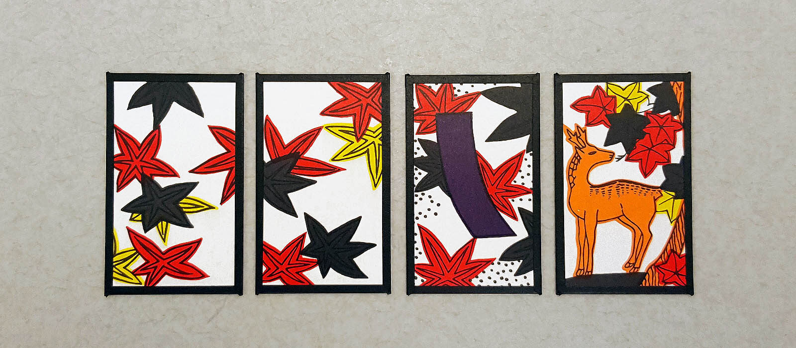 Hanafuda October cards