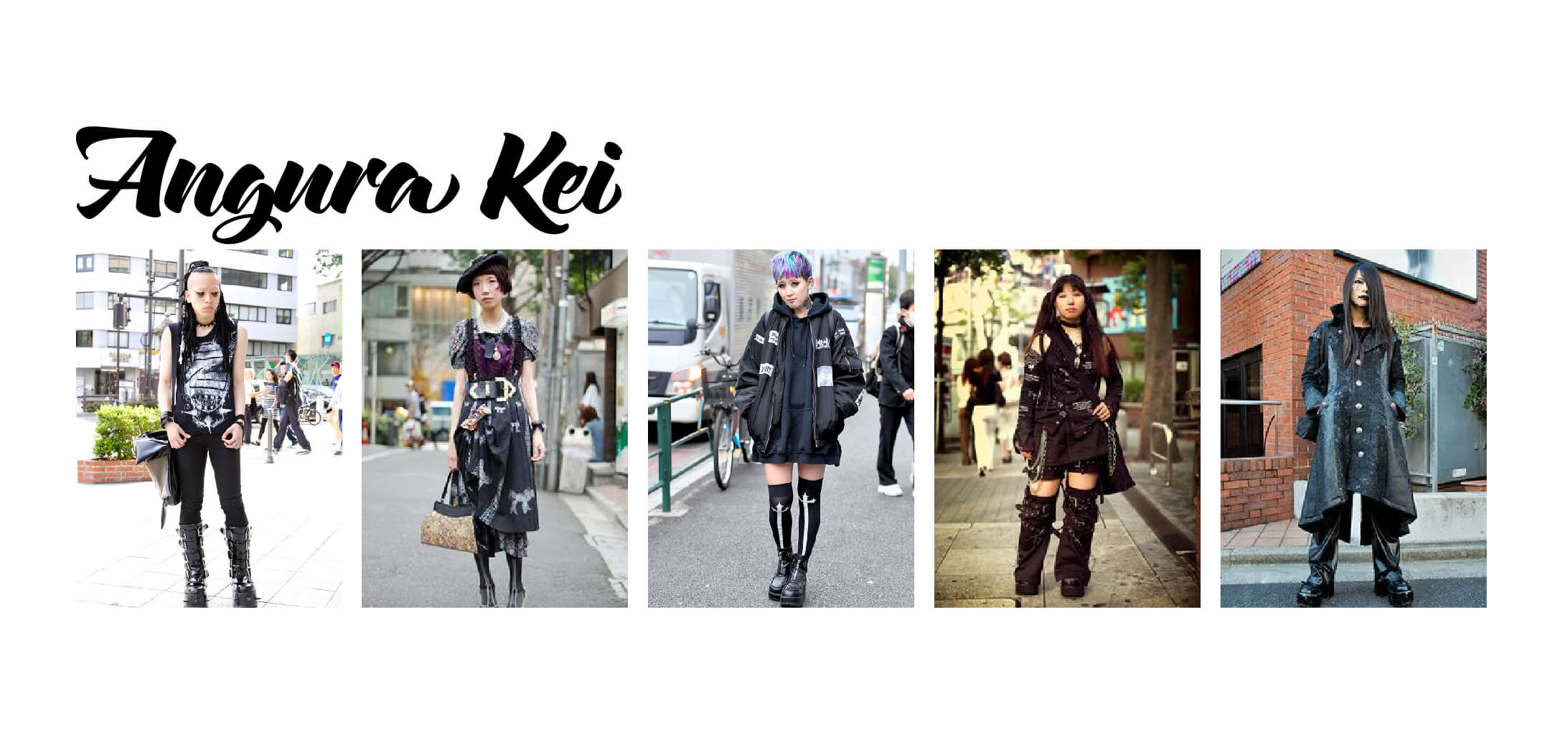 Examples of Angura Kei Fashion