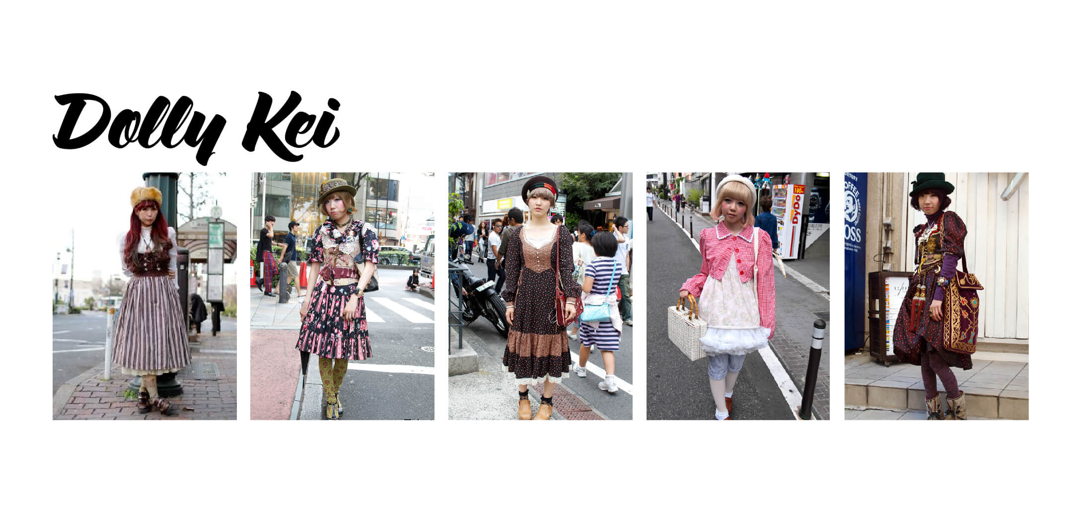 Examples of Dolly Kei Fashion (Japanese Fashion)