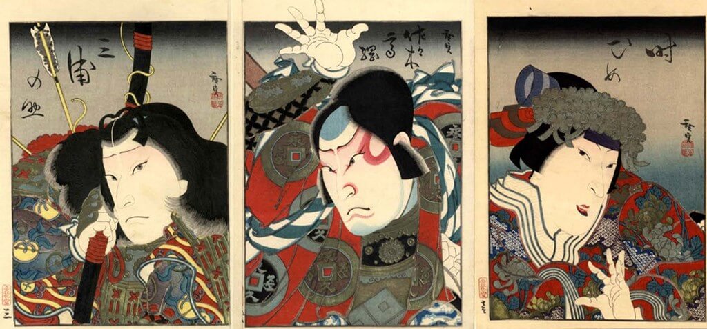 An ukiyo-e painting by Gosoutei Hirosada