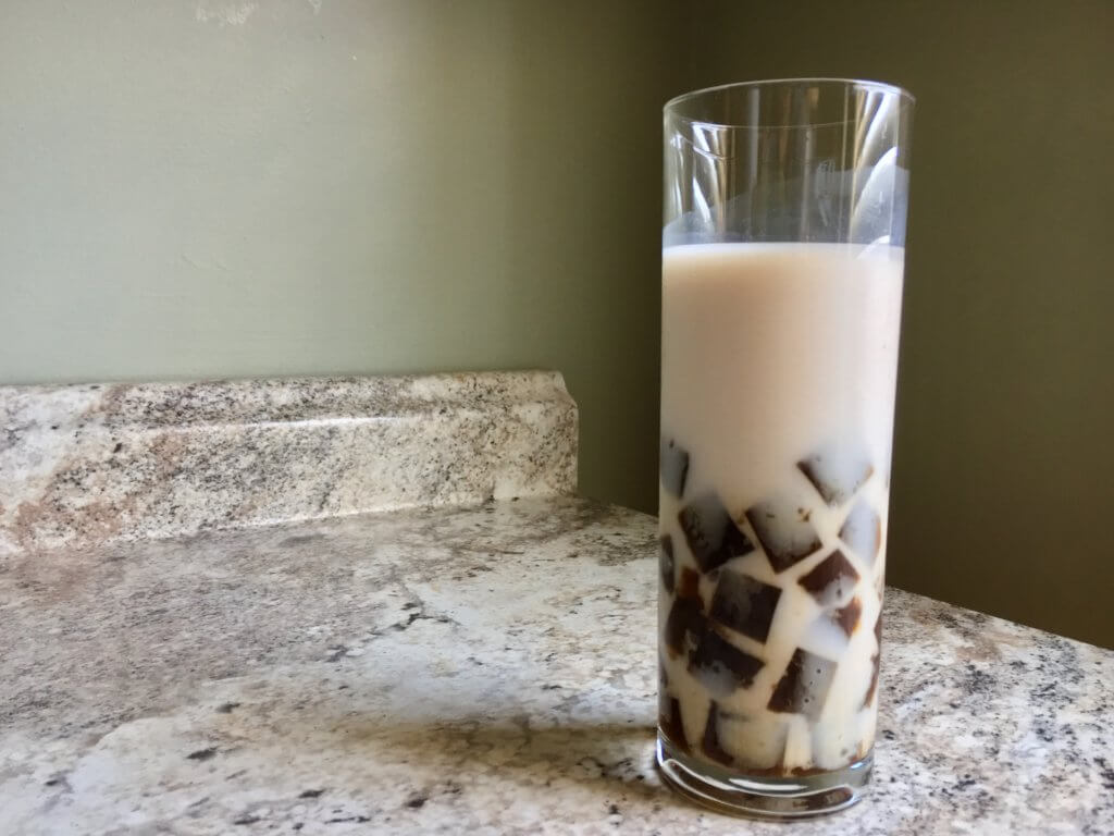 coffee jelly boba tea