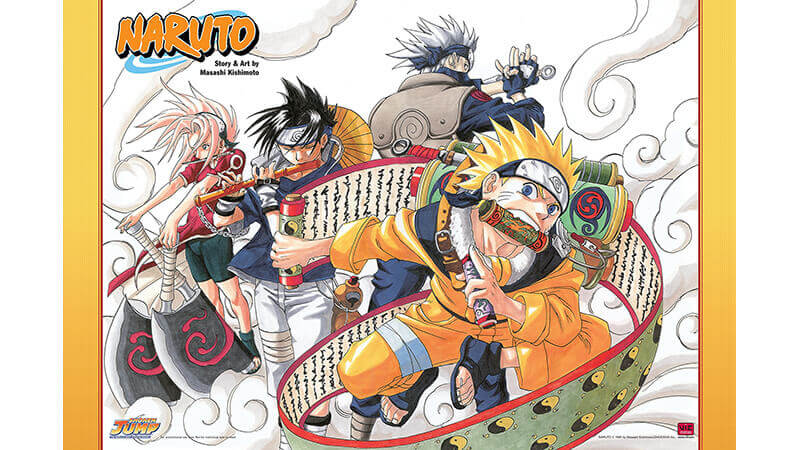 An early illustration of Naruto