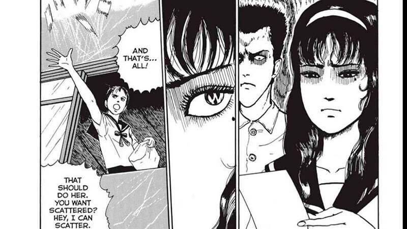 Tomie's horrified that her secret is discovered