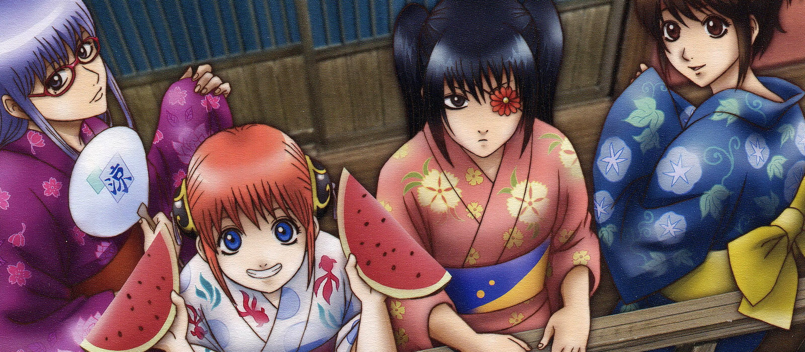 Group image of the women of Gintama