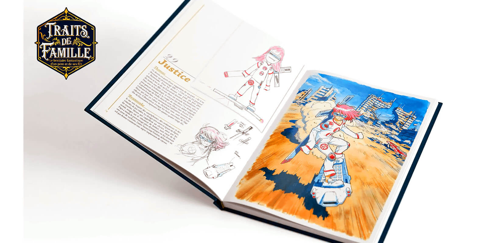 Preview of “Family Portrait” artbook by Thomas Romain.