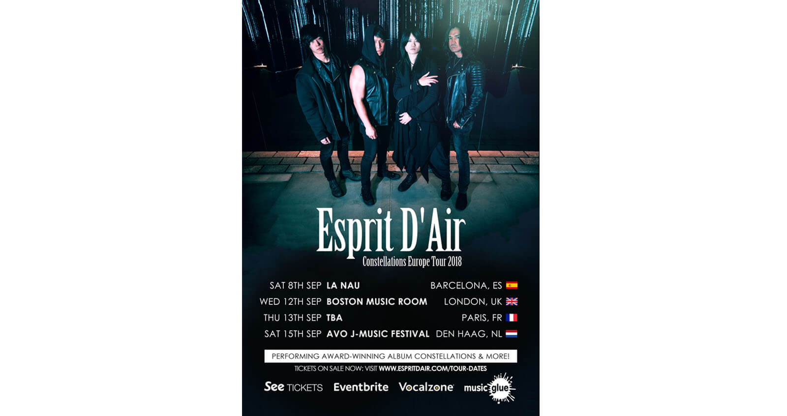 Esprit D'Air Europe Tour Poster