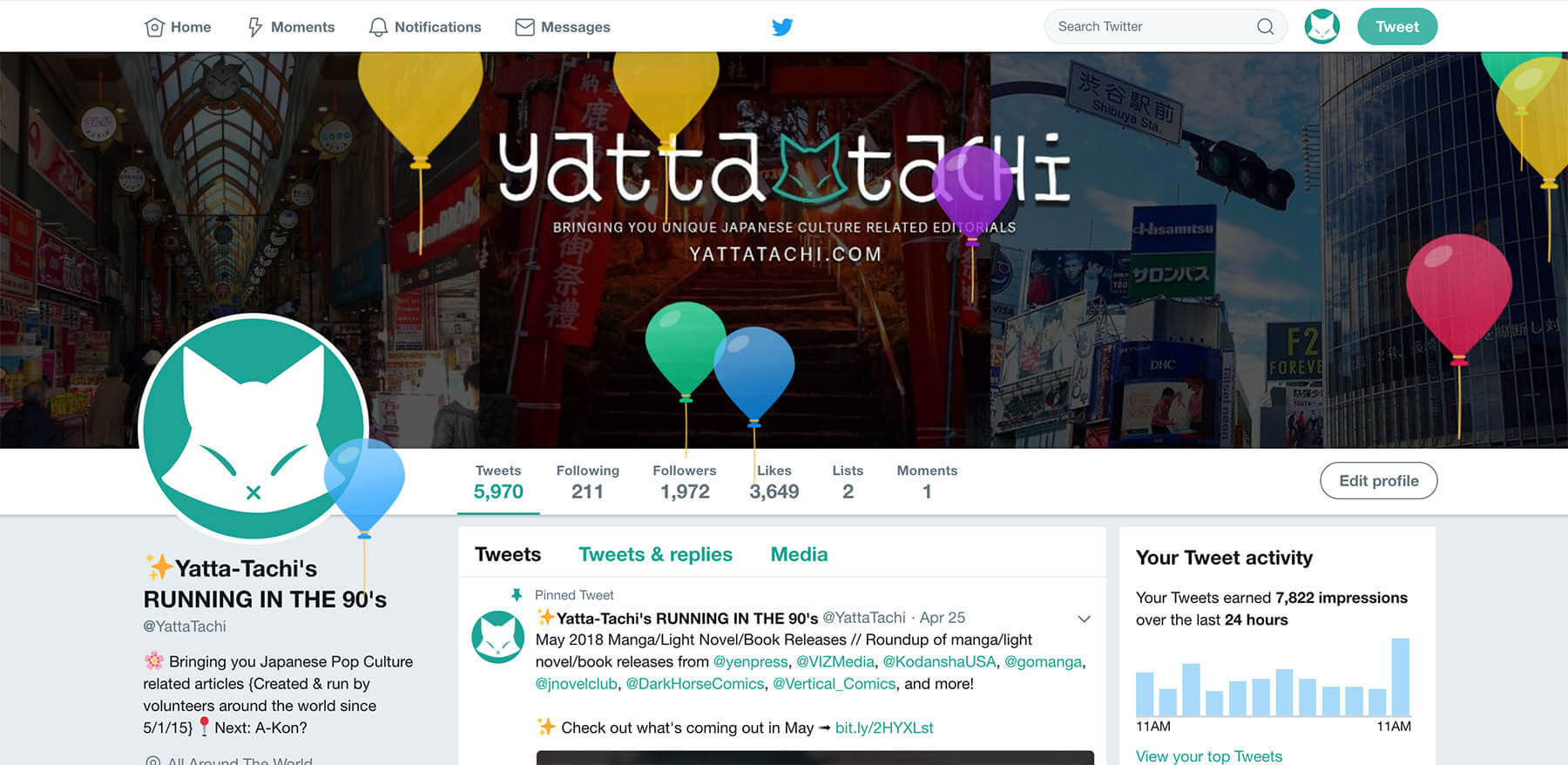 Yatta-Tachi Twitter Birthday 2018