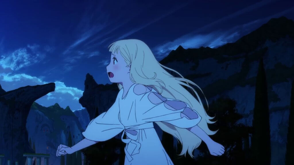 A screenshot of the main character Maquia