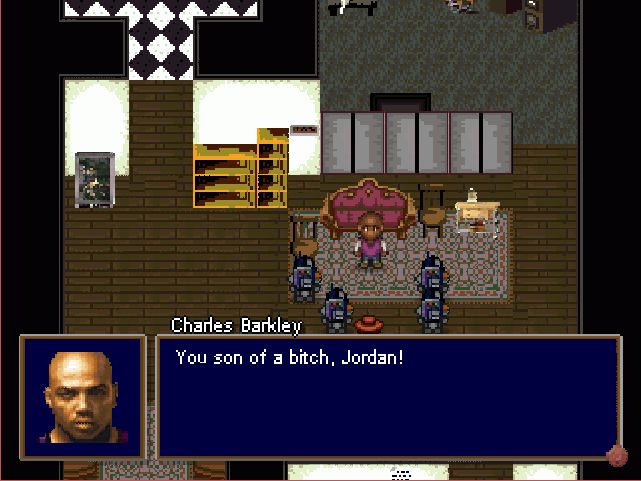 Story scene from Barkley Shut Up and Jam Gaiden