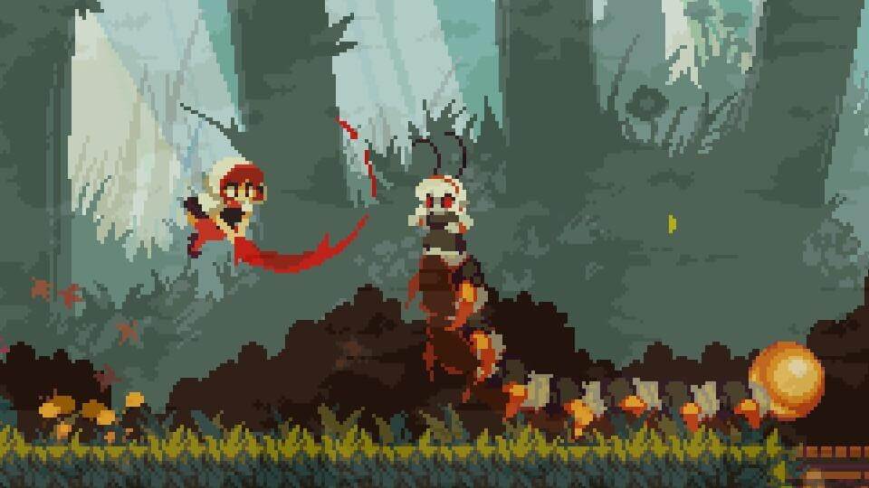 Momodora: RUtM boss battle.