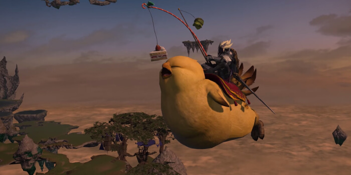 Final Fantasy XIV Flying Fat Chocobo.