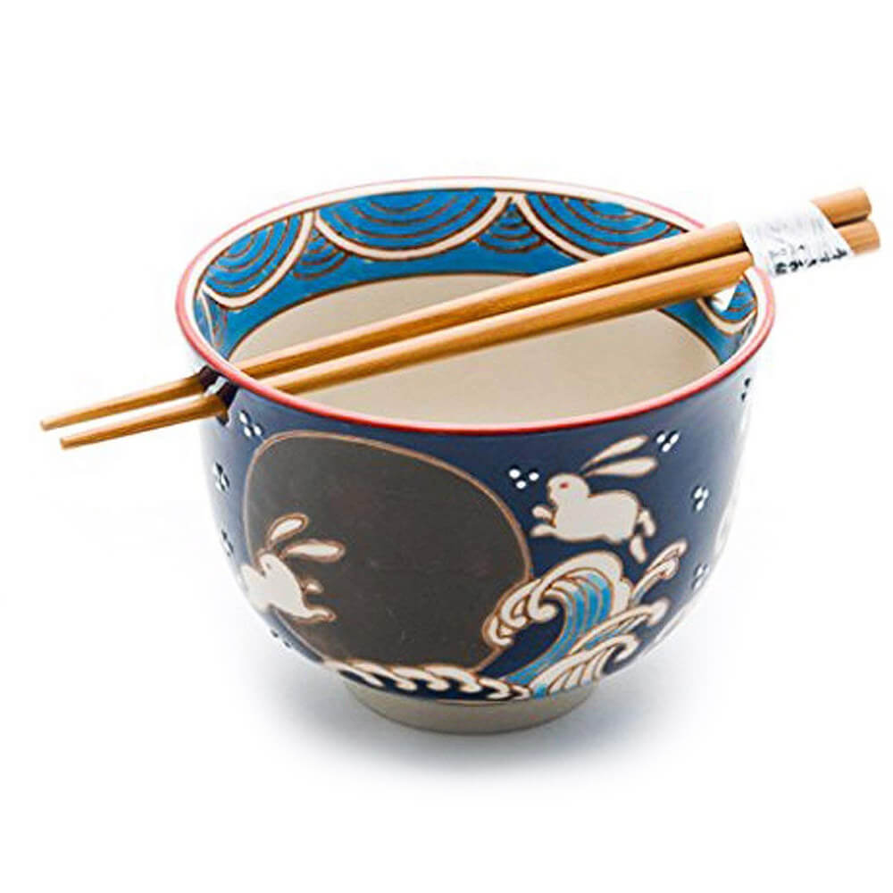 Japanese Bowl with Chopsticks Gift Set