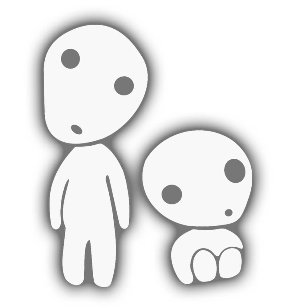 Anime Stocking Stuffers - Princess Mononoke Car Decal