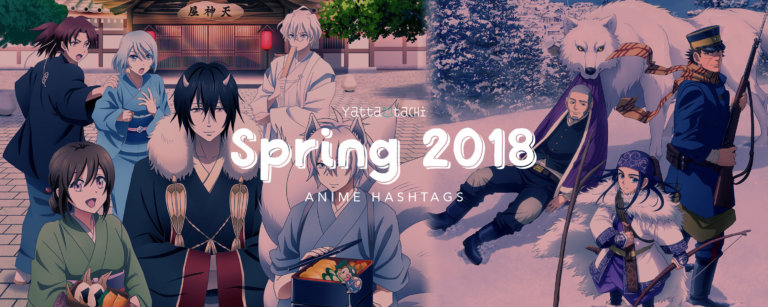 Spring 2018 Anime Hashtags