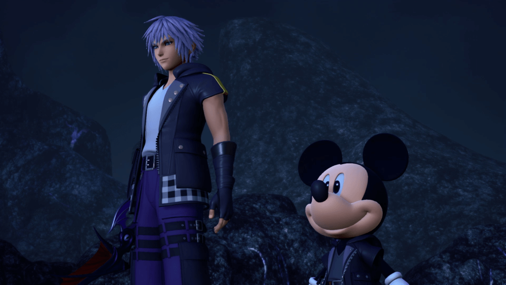 Riku and Mickey in Kingdom Hearts 3