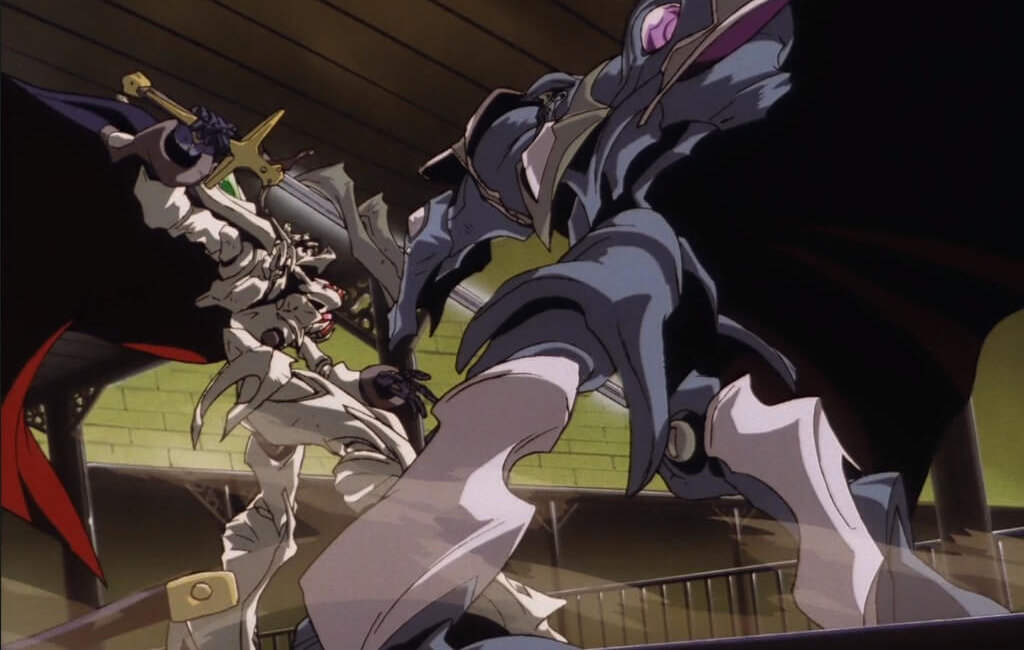 Van fights in his guymelef named Escaflowne