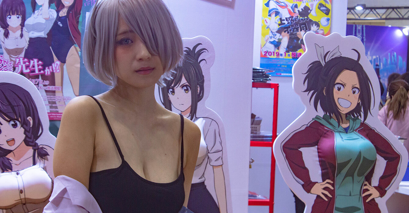 A booth Babe at AnimeJapan