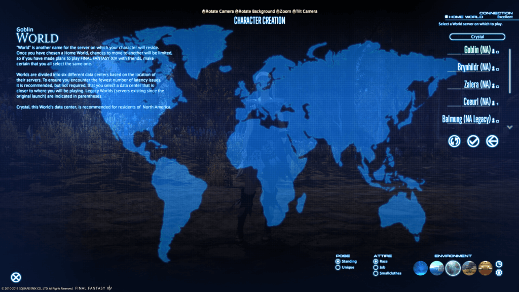Final Fantasy XIV data centers and servers