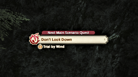 Final Fantasy XIV User Interface MSQ element